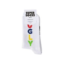 Носки SUPER SOCKS UGLY, белый