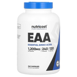 Nutricost, Performance, EAA, 240 капсул