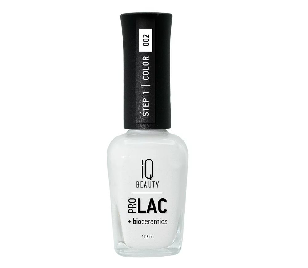 IQ Beauty - Лак для ногтей с биокерамикой 002 , 12.5мл