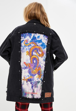 LIGVIANNI Джинсовая куртка Denim Jacket The Dragon Rain