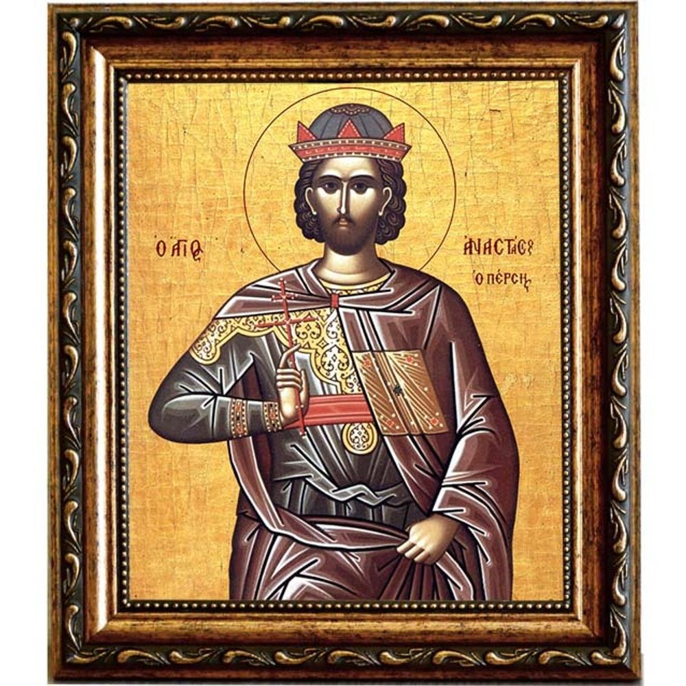 Анастасий Персиянин преподобномученик. Икона на холсте.
