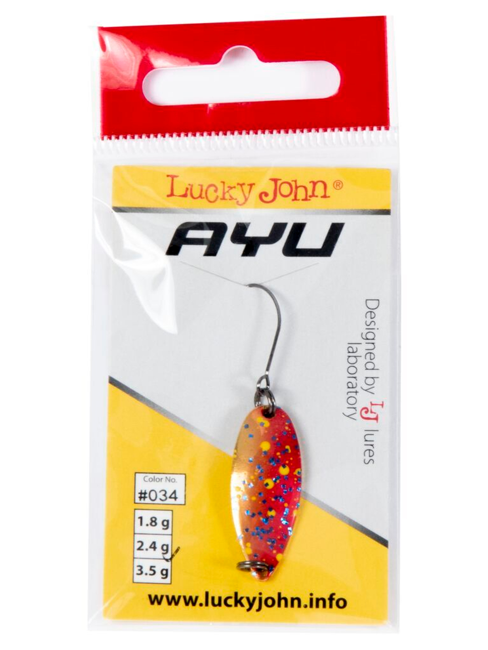Блесна колеб. Lucky John TR AYU длин.29мм/02.4г 034