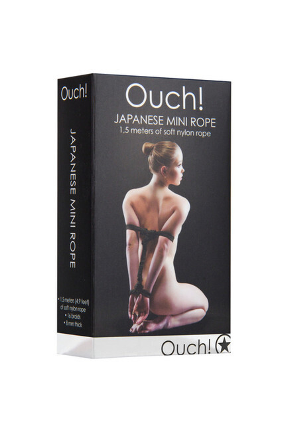 Веревка Japanese Mini Rope Ouch! 1,5 метра (Цвет: черный)