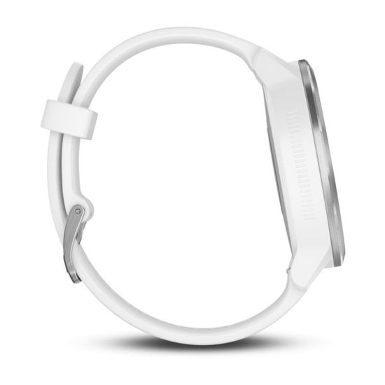 Смарт часы Garmin Vivoactive 3, серебристые с белым ремешком 010-01769-22
