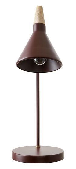 Лампа настольная thor, D21х58 см, сливовая