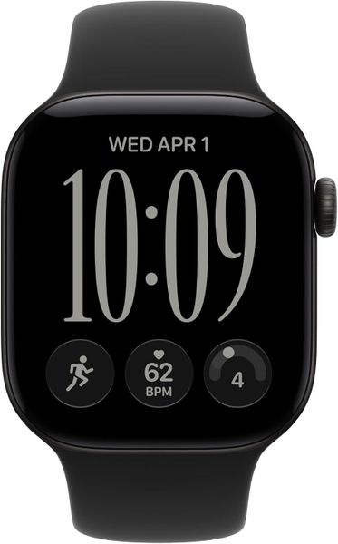 Умные часы Apple Watch Series 12 42 мм Black Aluminum Case with Sport Band (M/L) Черный | Black
