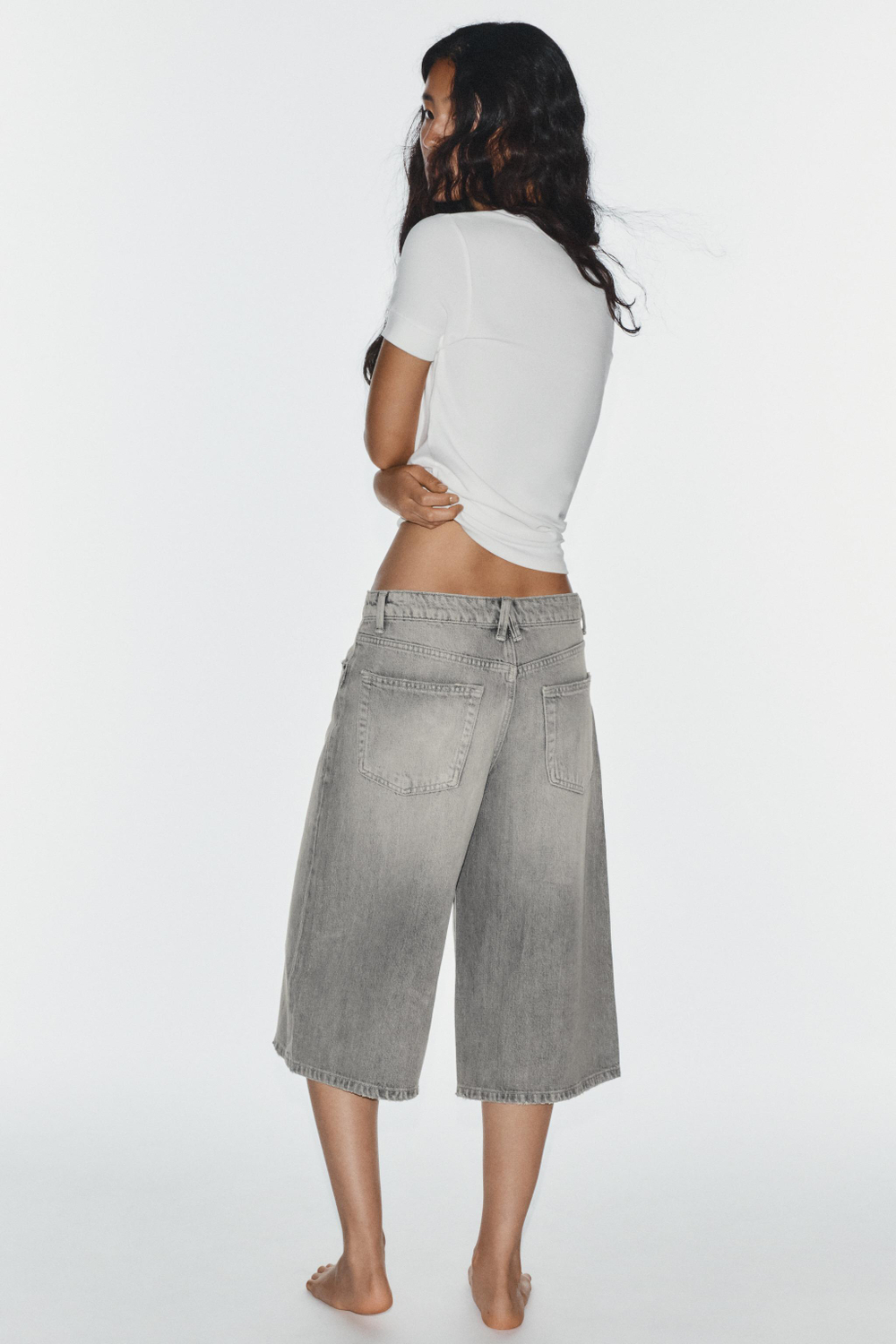 ДЖИНСОВЫЕ ШОРТЫ TRF BAGGY — ZARA