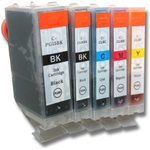 Комплект картриджей Hi-Black для Canon PIXMA iP4200/iP6600D/MP500, CLI-8Bk/PGI-5Bk, 5шт.
