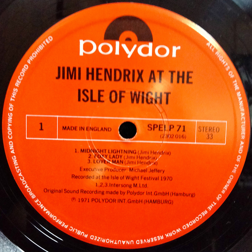Jimi Hendrix / Isle Of Wight (LP)