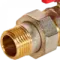 Кран шаровый со сгоном ROMMER Н-В 1/2" бабочка стандартнопроходной 39414
