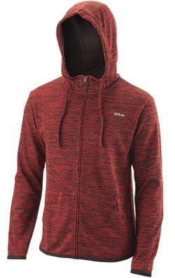 Мужская теннисная кофта Wilson M Training Hooded Jacket - black