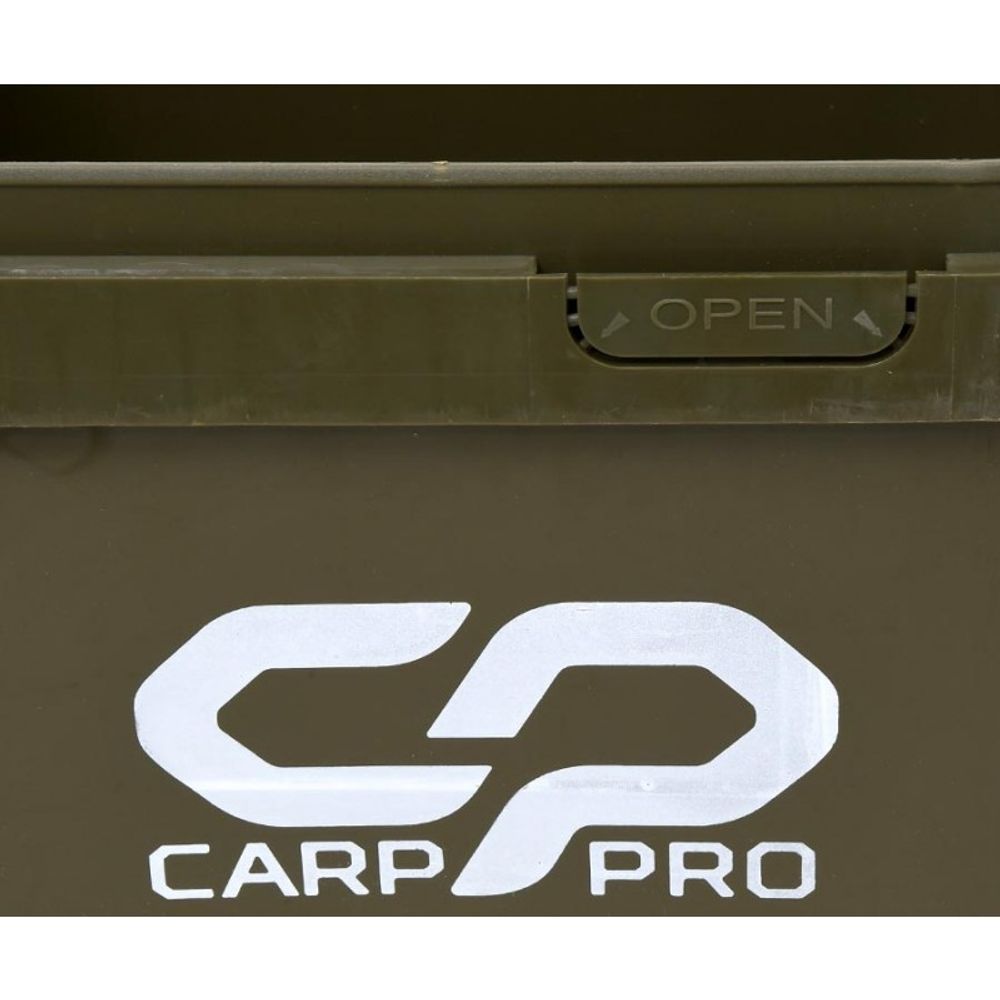 CARP PRO Вeдро с крышкой квадратное пластиковое 17л темно зеленое