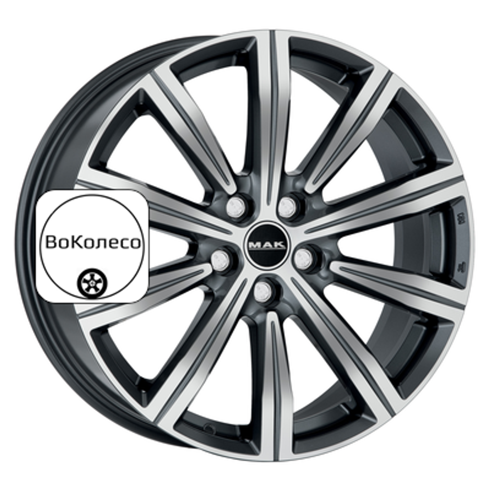 8x19/5x120 ET38 D72,6 Birmingham Gunmetal Mirror Face MAK