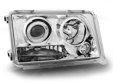 Передние фары Mercedes E W124 chrome