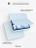 Чехол книжка для iPad Air 13 M2 / Pro 12,9" (3,4,5,6 gen) Gurdini Milano Series Cloud Blue