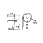 Светосигнальная колонна INNOCONT TL70-220-G-55