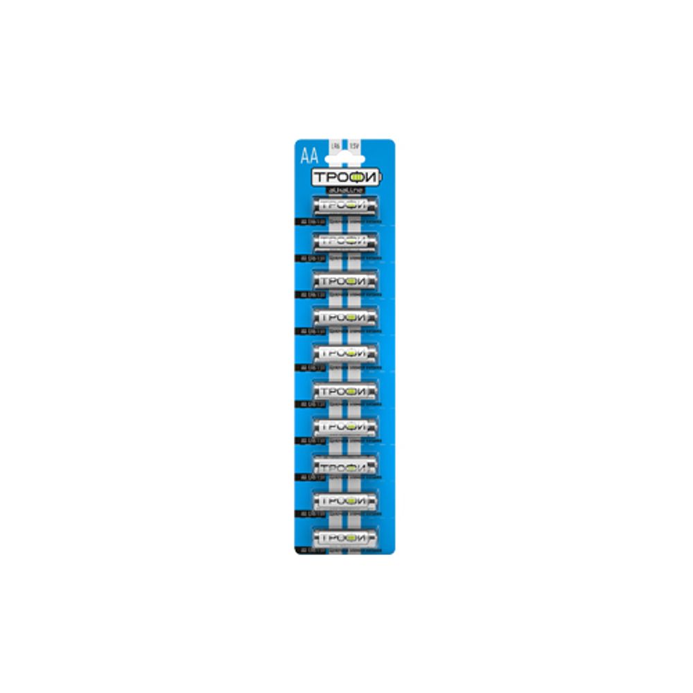 Батарейки Трофи LR6-10BL strip ENERGY POWER Alkaline | Батарейки Щелочные (Алкалиновые)