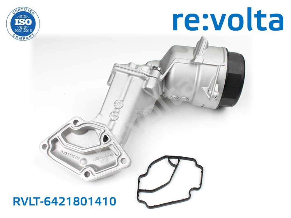Корпус масляного фильтра Mercedes-Benz, Jeep, Dodge / OM642 3.0 CDI V6 / RVLT-6421801410