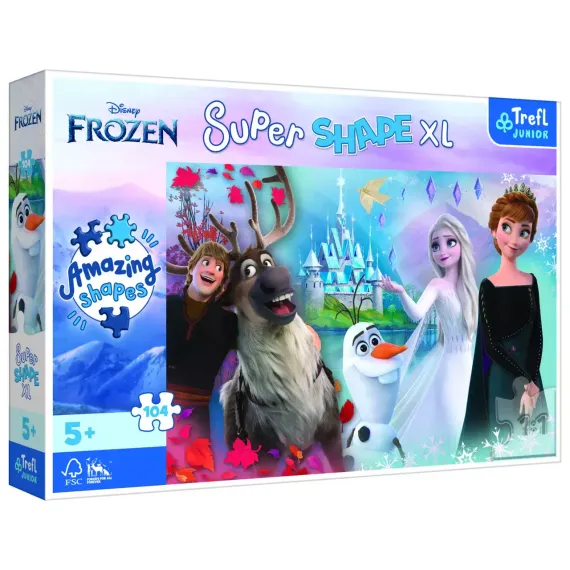 Puzzle - "104 XL" - The world of Anna and Elsa is fun / Disney Frozen
