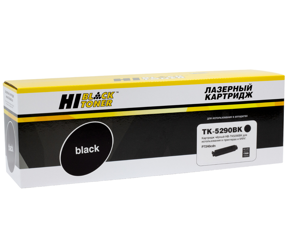 TK-5290Bk Тонер-картридж с чипом чёрный (Hi-Black)