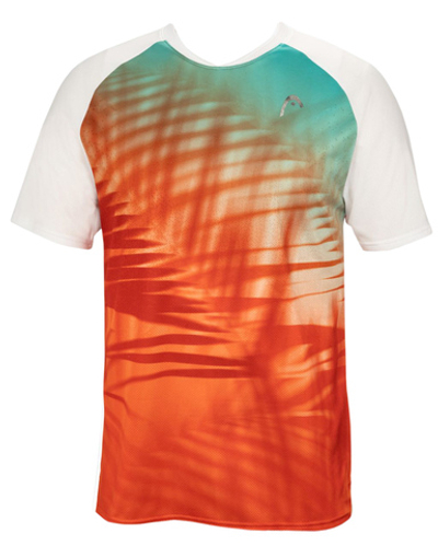 Мужская теннисная футболка Head Performance MC Melbourne T-Shirt Men - tangerine