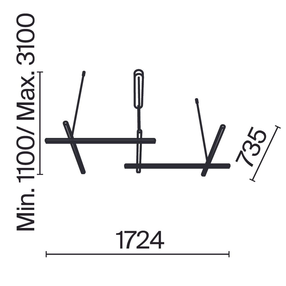 Подвесной светодиодный светильник Maytoni Radiance MOD278PL-L86G3K1
