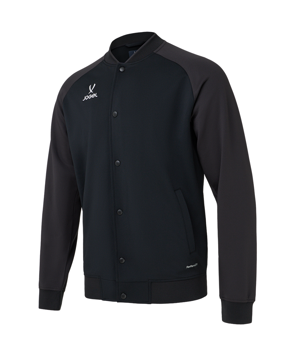 Куртка спортивная Jogel DIVISION Button Jacket, черный 99/темно-серый 98