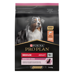 Сухой корм PRO PLAN SENSITIVE SKIN для взрослых собак средних пород с чувствительной кожей лосось 3 кг