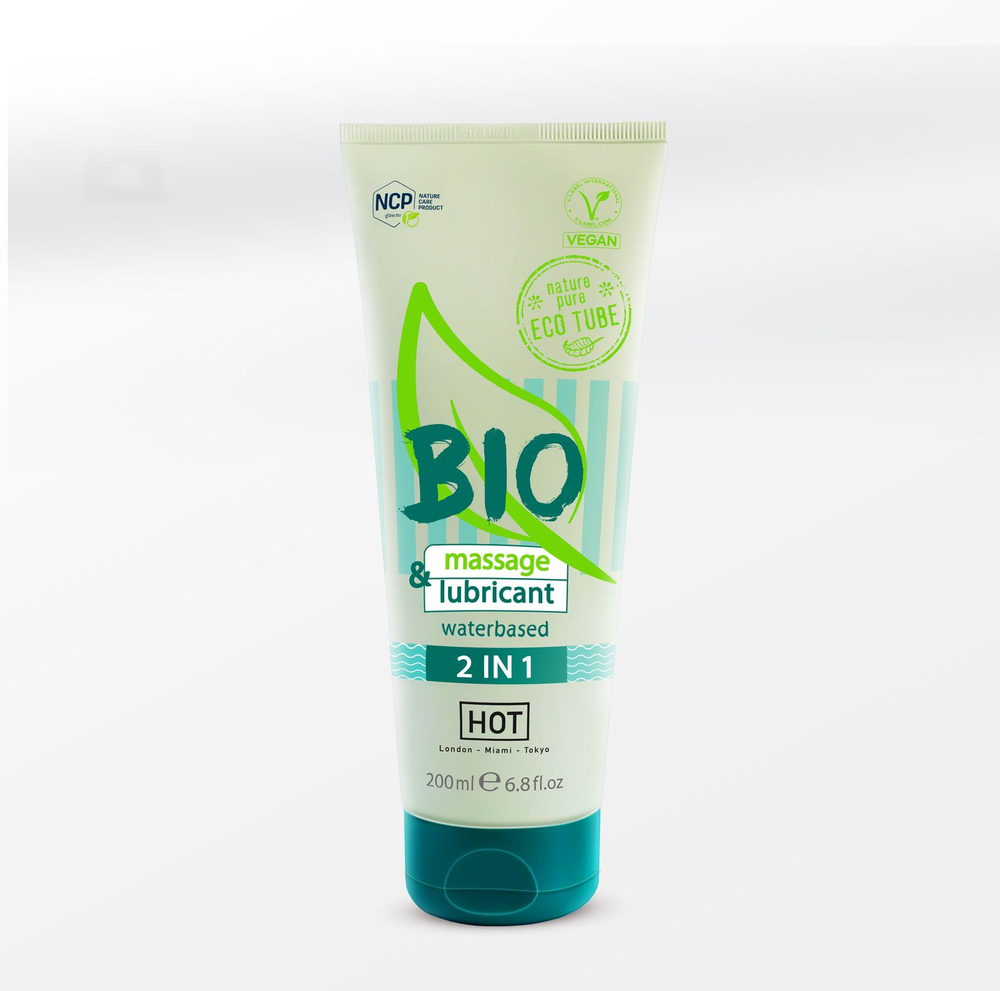 Hot Bio 2in1 - Интимный массажный гель на водной основе 200 мл