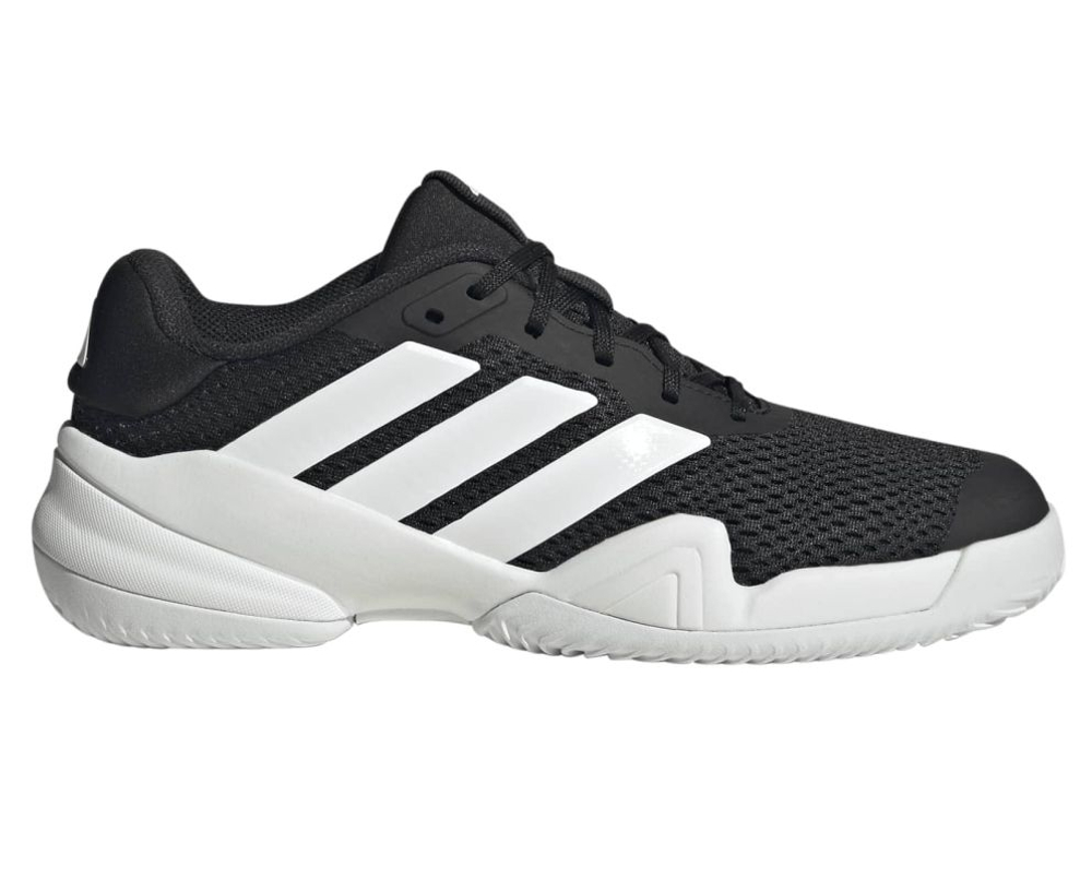 Детские теннисные кроссовки Adidas Barricade K - core black/cloud white/core black