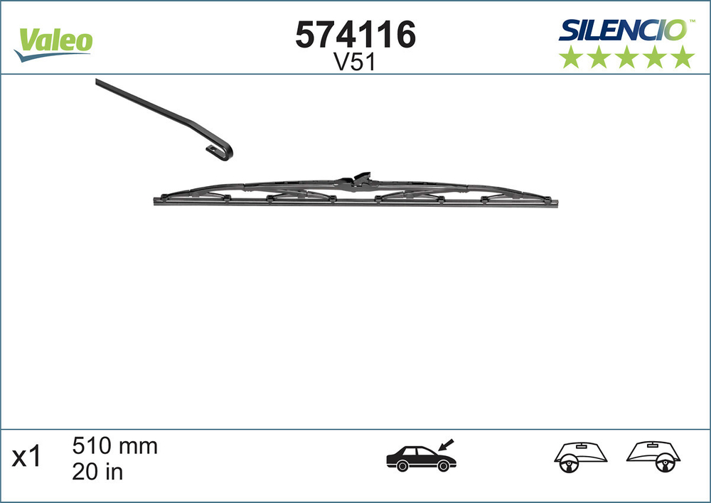 VALEO - 574116-VAL - Wiper Blade