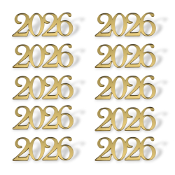Топпер Мини "2026" ТМ6241 3,5см 10шт акрил