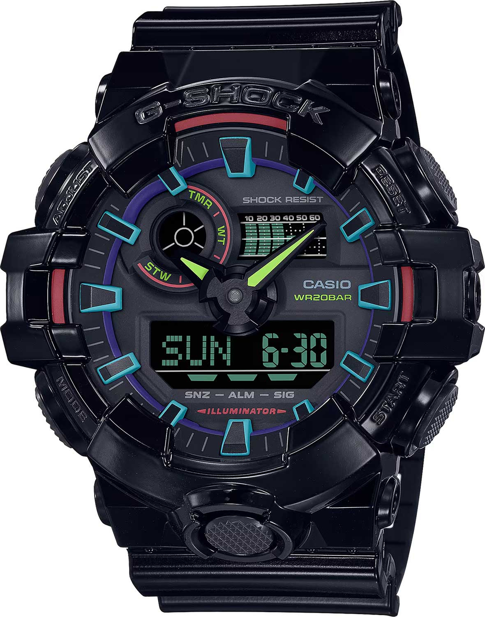 Часы Casio GA-700RGB-1A