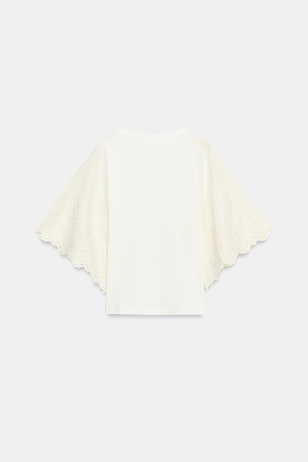 КОМБИНИРОВАННАЯ ФУТБОЛКА С ВЫШИВКОЙ — ZARA