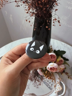 Значки черные котики эстетика