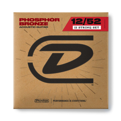 Dunlop DAP1252J Phosphor Bronze струны для 12-струнной акустической гитары