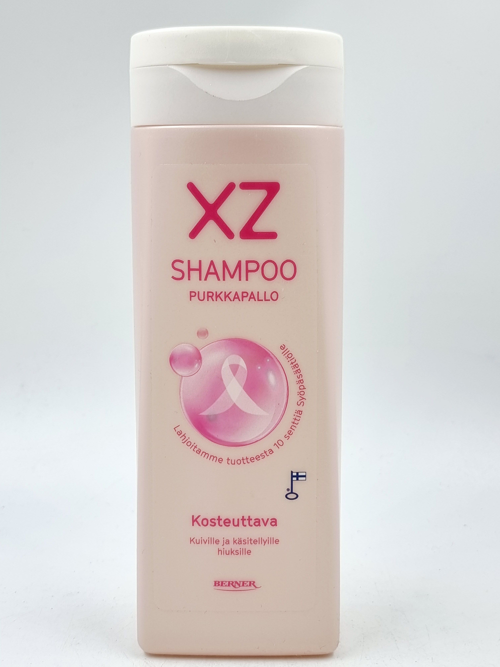 Шампунь XZ Purkkapallo/Розовые пузыри увлажняющий с бетаином и маслом цитруса для сухих и поврежденных волос, 250 мл