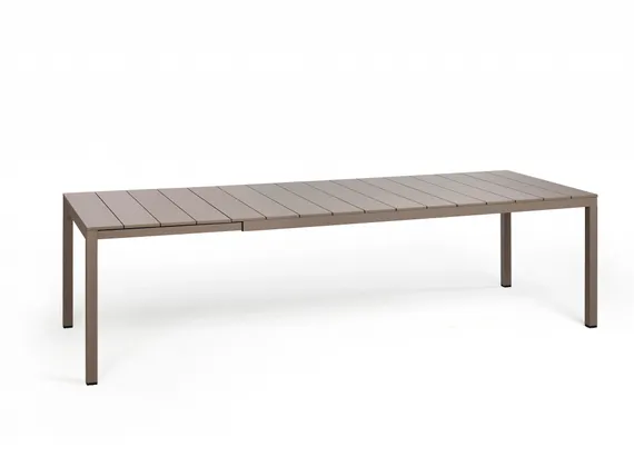 Стол металлический раздвижной Rio Alu, 210-280х100 см, тортора