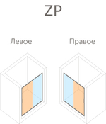 Душевая дверь в нишу Vegas Glass ZP профиль золото, стекло бронза