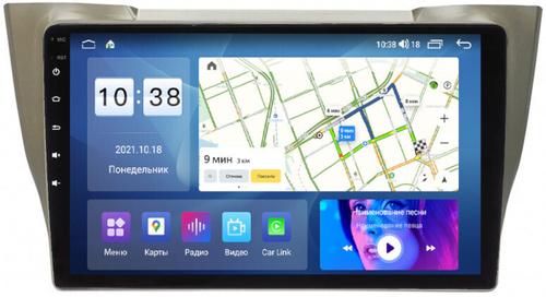 Магнитола для Toyota Harrier XU30 2003-2013, Lexus RX 2003-2009 (монохром сверху) - Parafar PF300LUX1XHD на Android 13, CarPlay, 4G SIM-слот