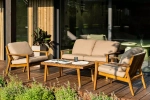 Диван из акации Joygarden МОНА 2-х местный, Natural Teak, бежевый