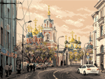 "Москва.ул.Варварка"-1801 канва с рисунком