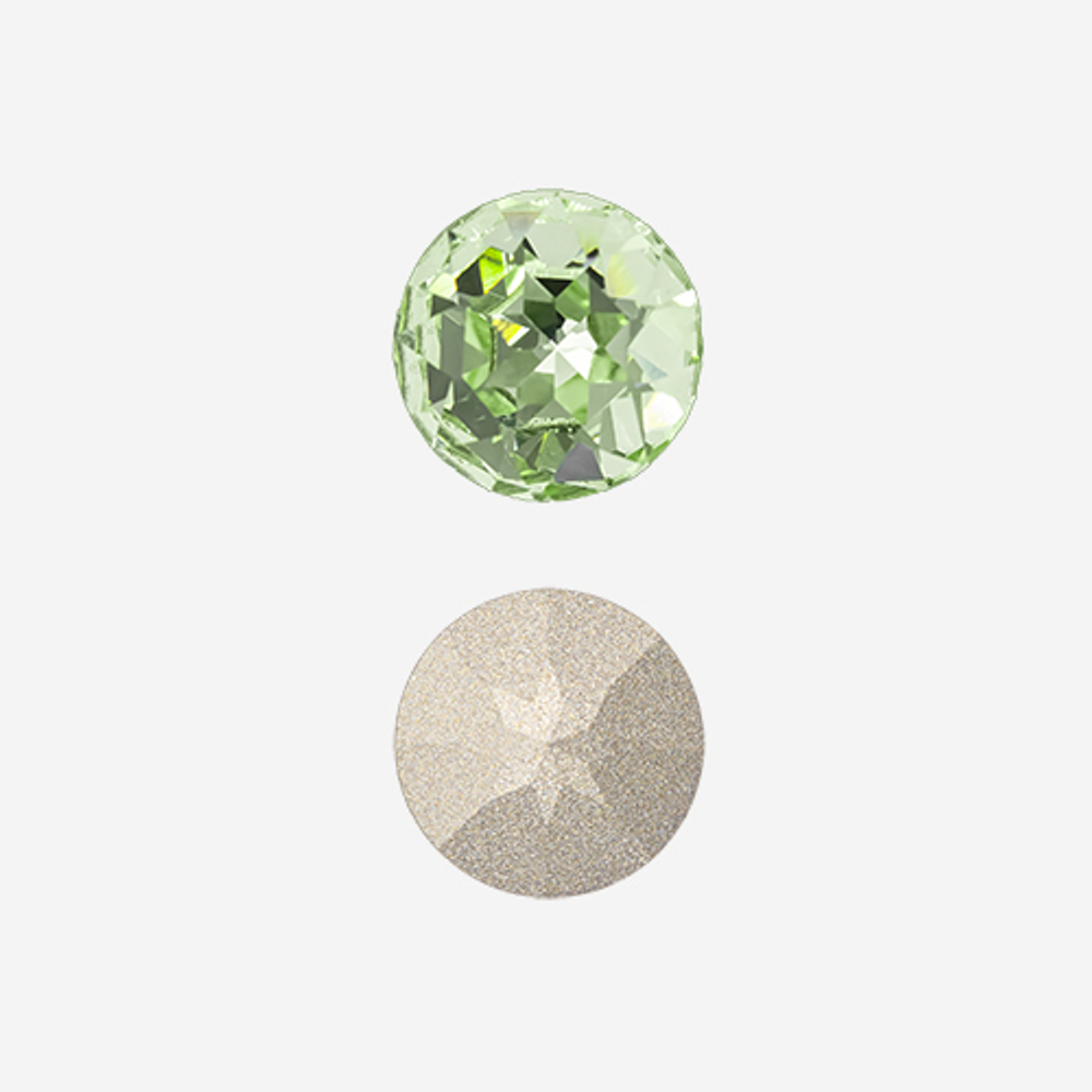 Кристалл Шатон (Chaton), оттенок "Хризолит"/"Chrysolite", 12мм