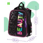 Ранец Berlingo Expert Beauty 37х28х16см, 2 отд., с анатомической спинкой
