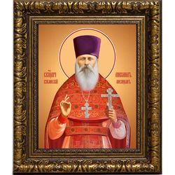 Михаил Кубанский (Лисицын) священномученик пресвитер. Икона на холсте.