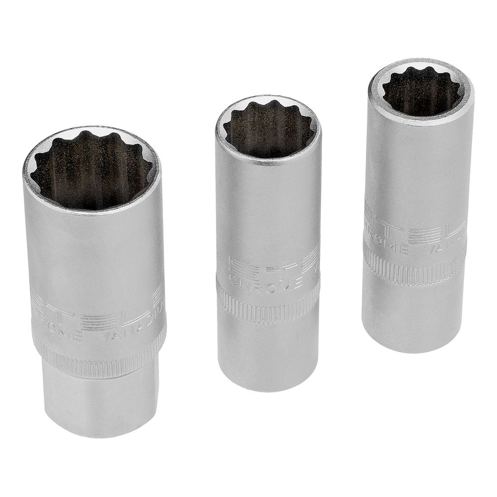 Набор инструментов 1/2", 1/4", CrV, 12 гранные головки, пластиковый кейс, 109 предмета Stels