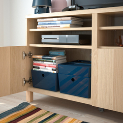 IKEA KUGGIS  (ИКЕА КУГГИС)  -  Контейнер - чёрно-синий 26x35x15 см