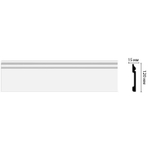Плинтус Decormaster Дюропрофиль D004 ДМ