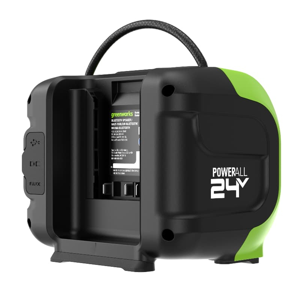 Беспроводная акустическая система аккумуляторная Greenworks Арт. 3503107, 24V/220V, без АКБ и ЗУ