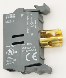 2шт Патрон для ламп и светодиодов ABB MLB-1 1SFA611620R1001